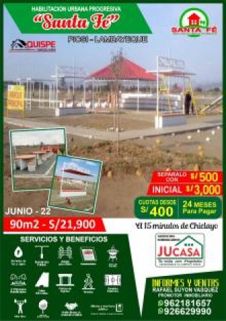PROYECTO DE LOTIZACIÓN SANTA FÉ